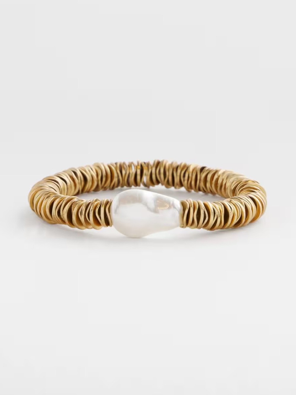 Chico's Modern Pearl Goldtone Bracelet